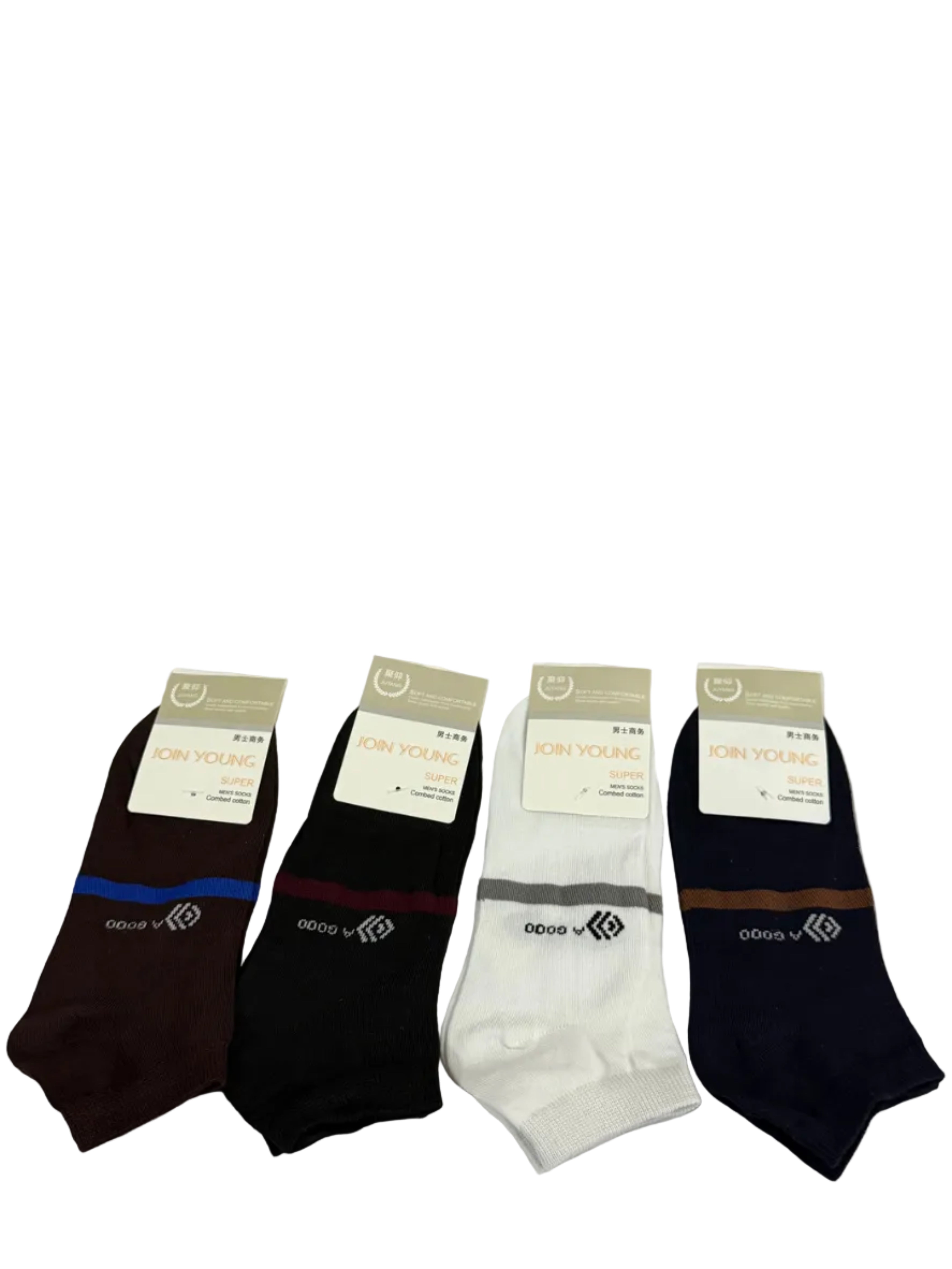Men’s Premium Cotton Ankle Socks-Pack of 4