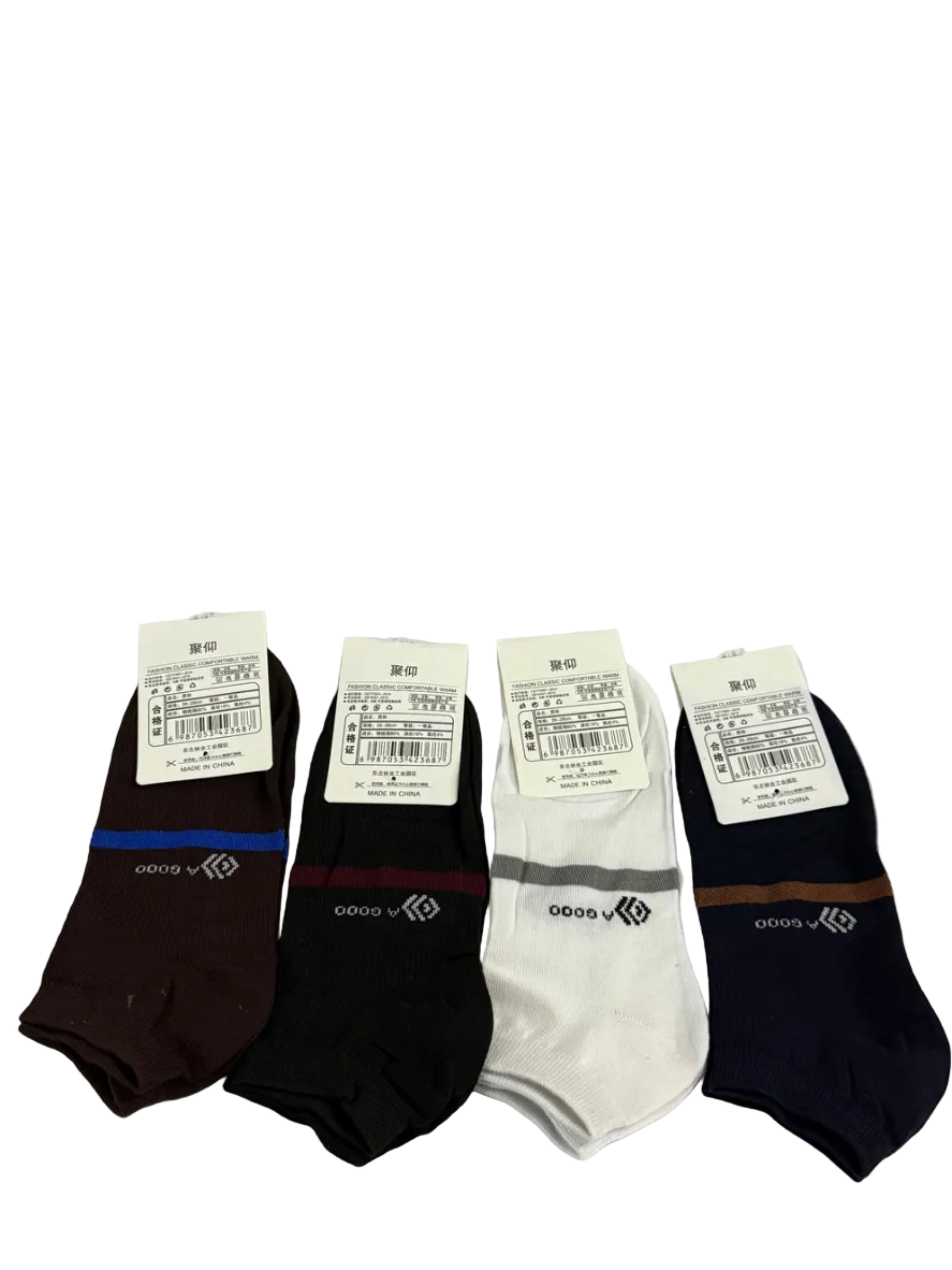 Men’s Premium Cotton Ankle Socks-Pack of 4
