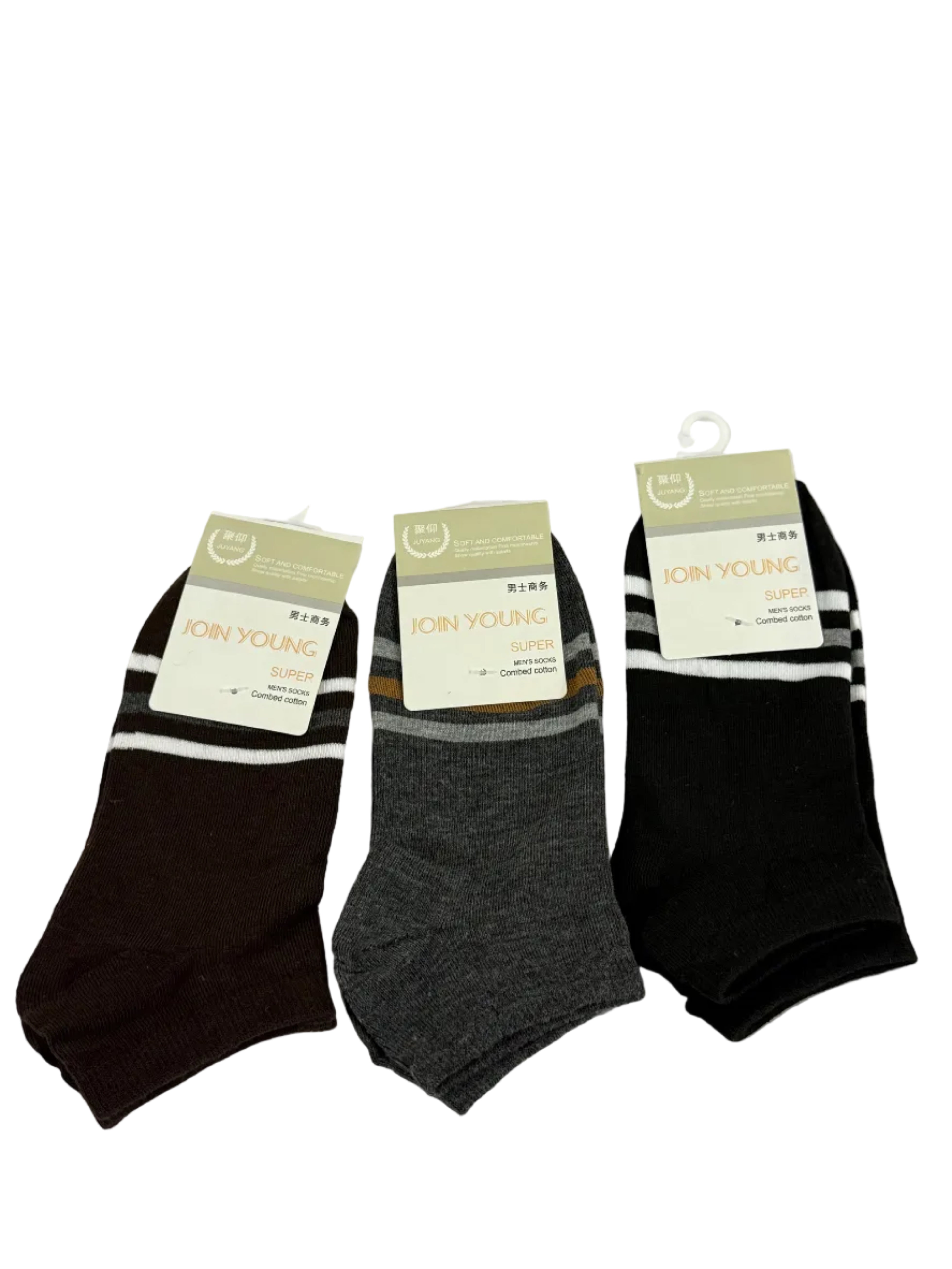 Men’s Sports Ankle Socks-Pack of 3