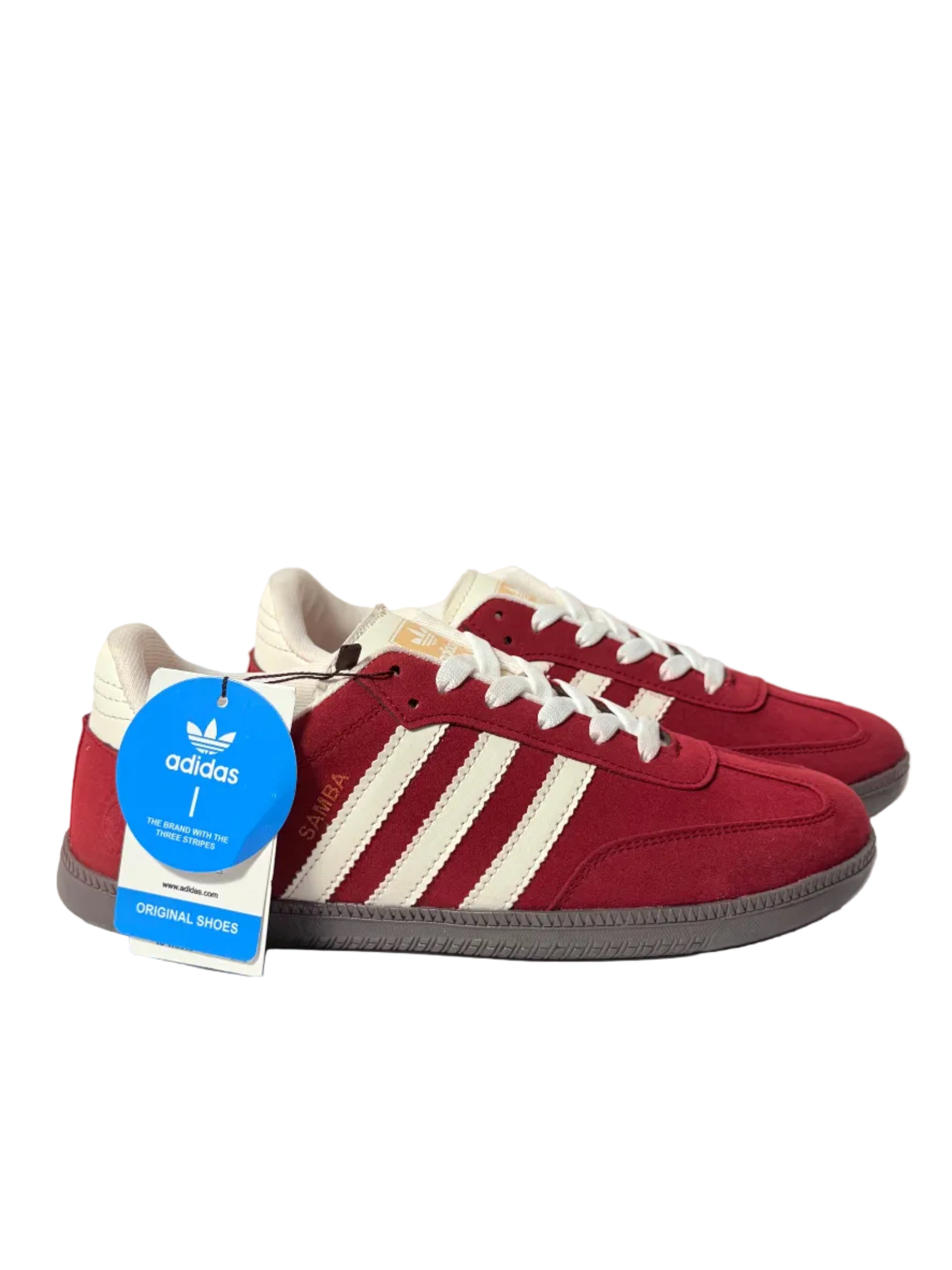adidas Samba OG Preloved Ruby Cream White RED