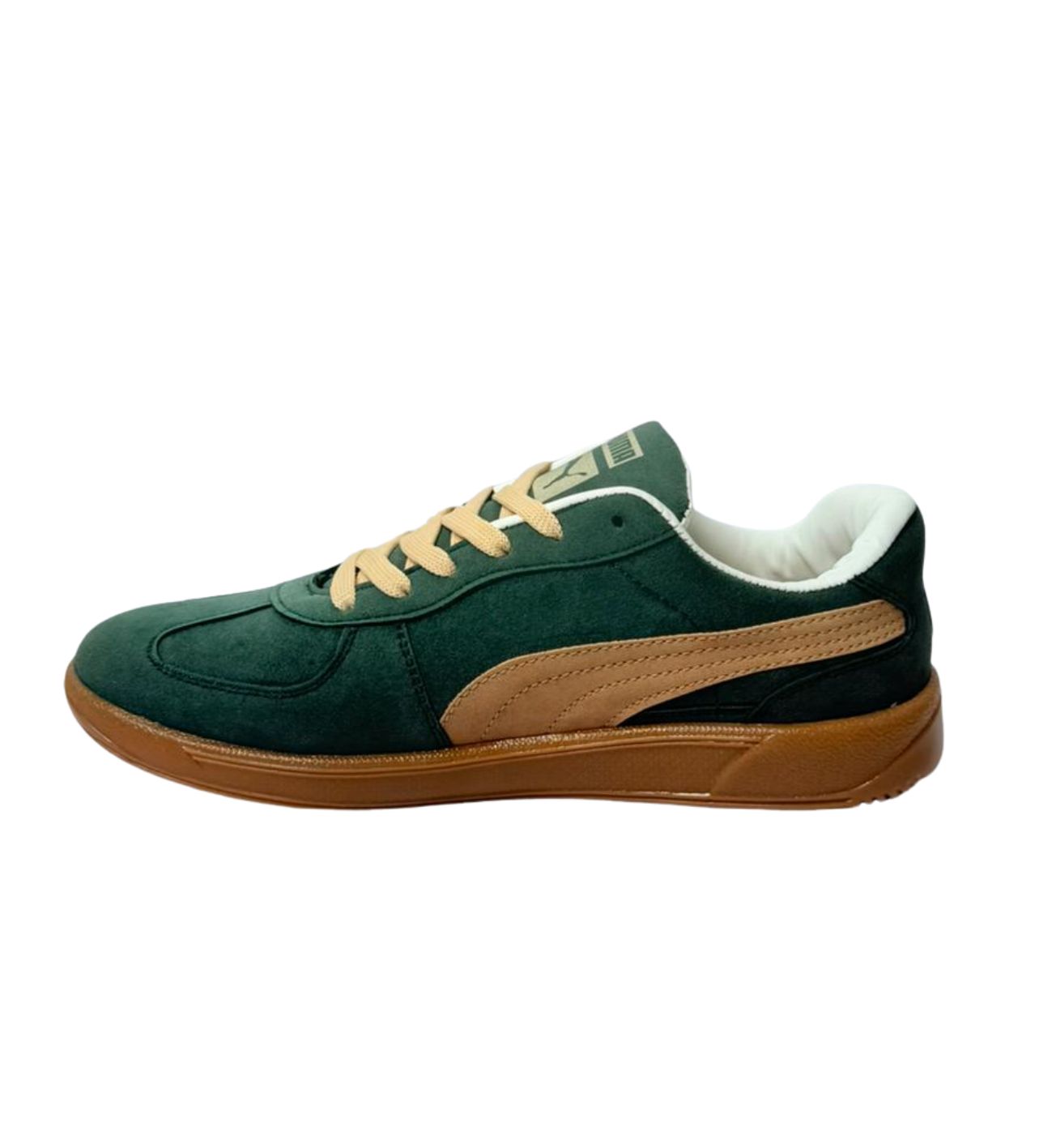 Puma palermo-myrtle green/cream tan/Gum